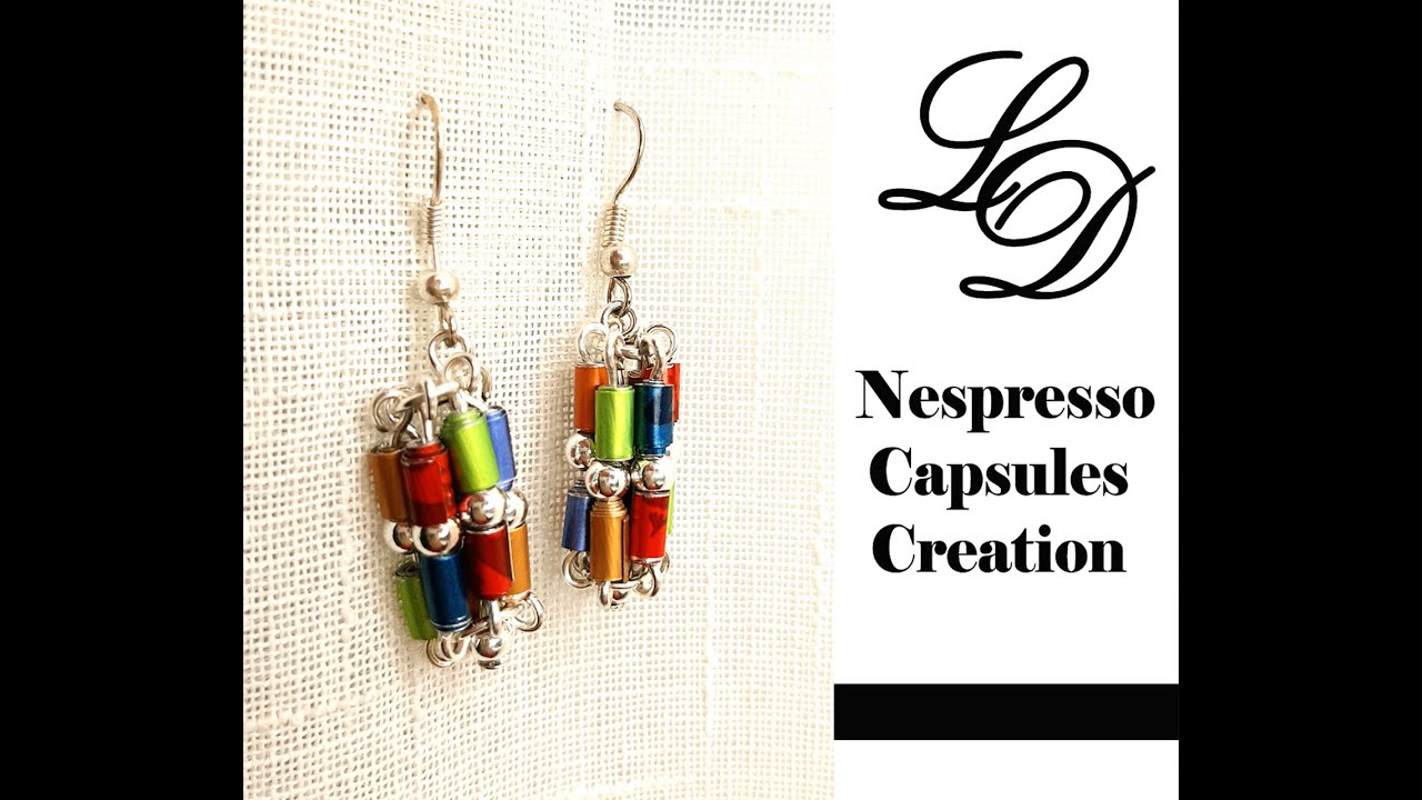 How to Recycle Nespresso Capsules- Easy DIY Craft Coffee Pod Earrings- Recycling Jewelry- Zero Waste