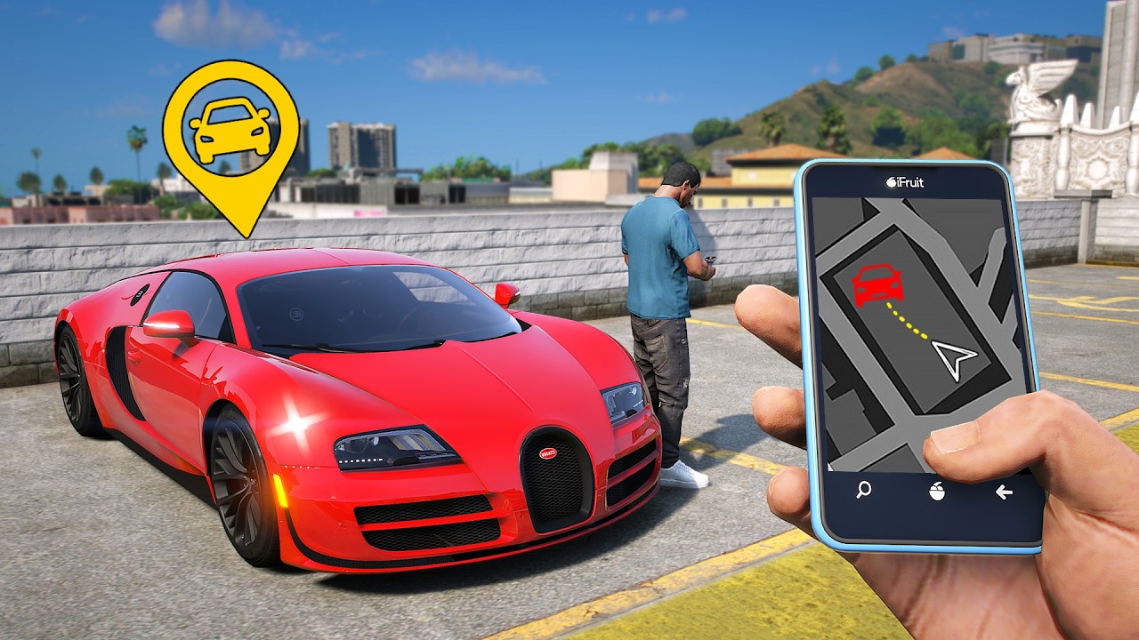 Stealing Cars Using GPS Trackers in GTA 5 RP..