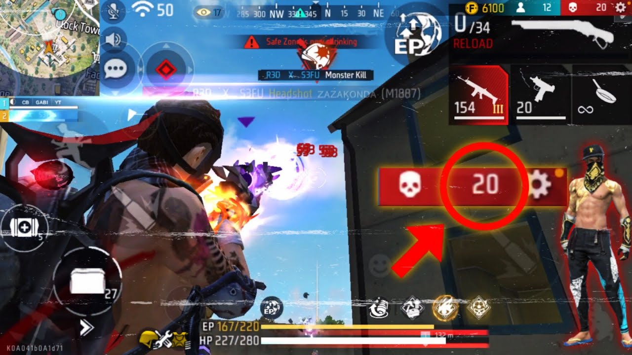 20 de KILLURI Free Fire cont nou ?