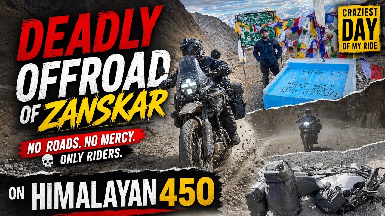 Ladakh ka sabse tagda Offroad || Padum to Lamayuru via Singe La & Sirsir La Pass⛰️