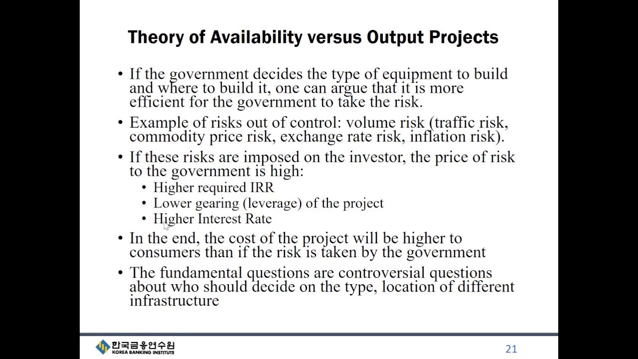 Project Finance Lecture - Part 1