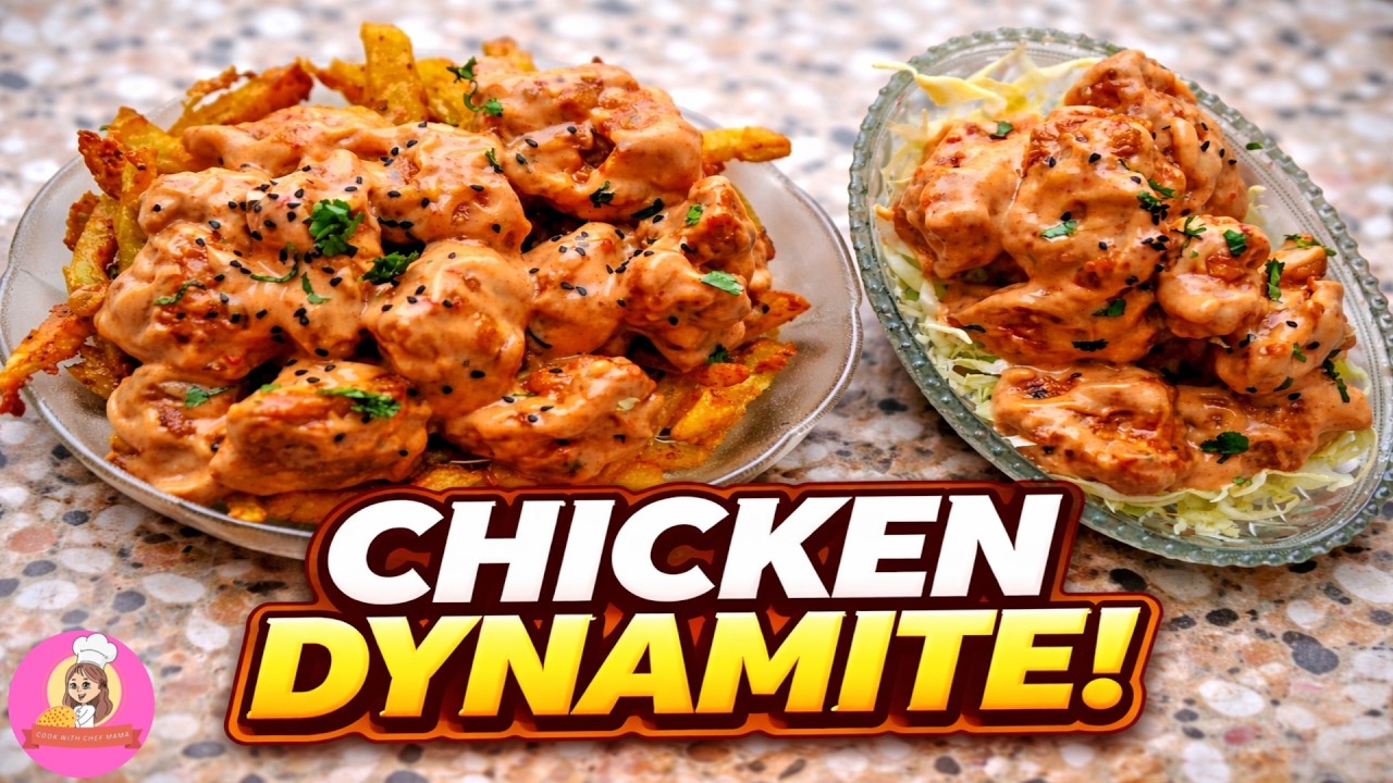 How To Make Dynamite Chicken | Creamy Spicy Chicken Starter Recipe | Chicken Dynamite Recipe | Sauce