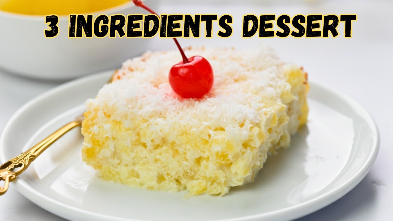 GLUTEN-FREE Pineapple Dessert with Only 3 Ingredients!