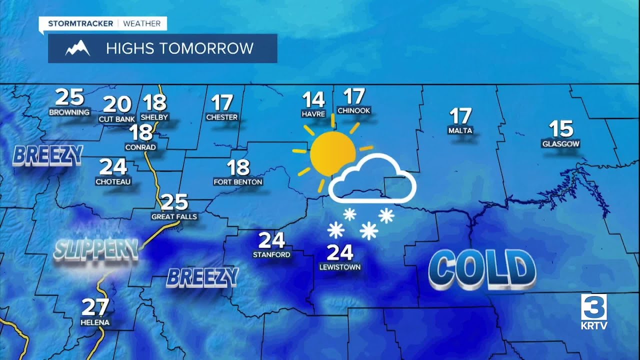 Warmer with some scattered snow showers on Friday