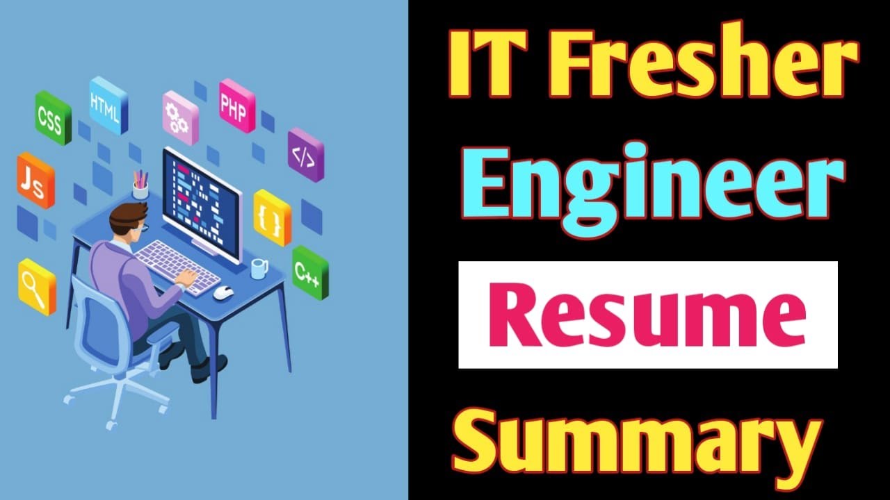 Resume Profile Summary of IT Fresher | B.E.,B.Tech, BCA, MCA Fresher Resume कैसे बनाए |