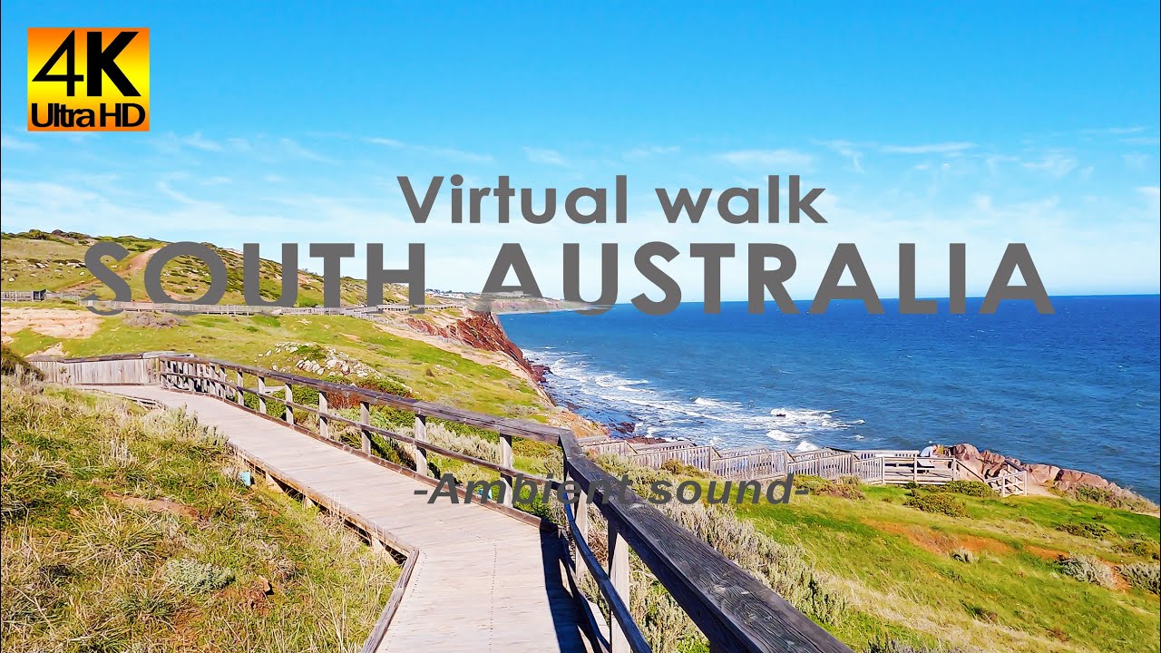 [4K] Virtual walk-Board walk | Hallett Cove, South Australia