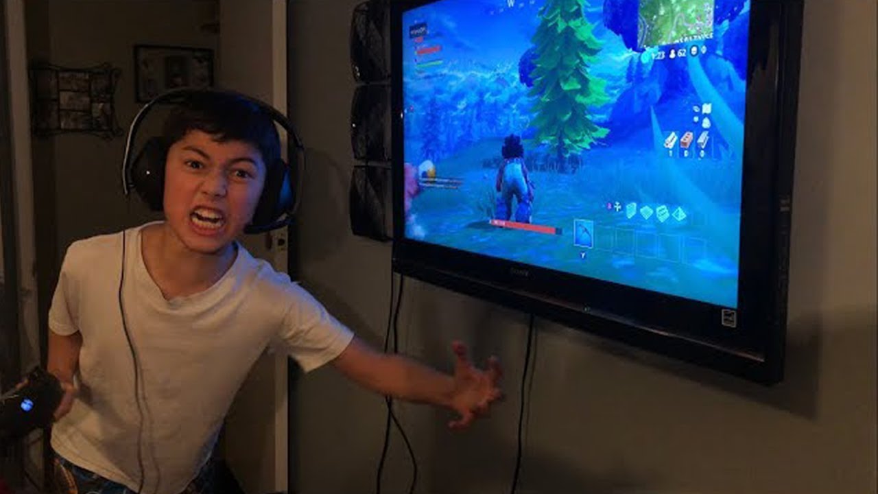 His mom turned off his Xbox during Fortnite game...