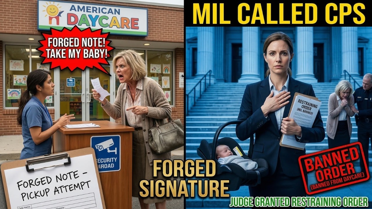 I EXPOSED Her LIE: Toxic MIL Forged My Signature To Take My Baby From Daycare (Judge Issued A RO)