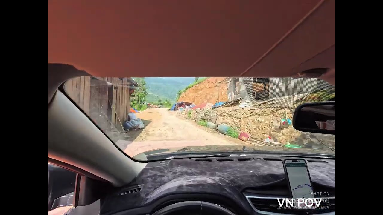 POV Driver - Hoai Thao Village to Nguyen Binh Cao Bang Vietnam