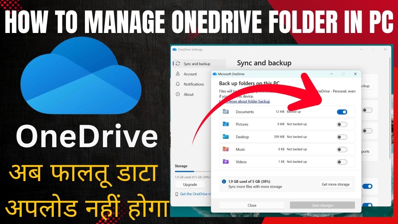 how to manage Onedrive upload setting ? How to manage Onedrive settings ?onedrive getting full?