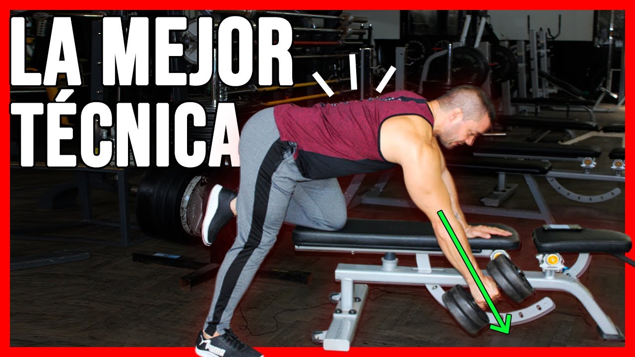 ¿Cómo REALIZAR el REMO con MANCUERNA? | Ensancha tu ESPALDA ✅