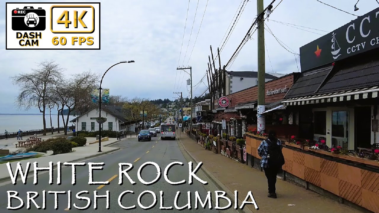 🌊 Scenic Drive through White Rock, British Columbia: Coastal Beauty in 4K! 🚗✨