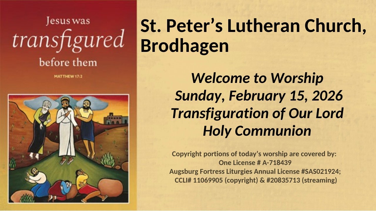Transfiguration of Our Lord - Holy Communion (February 15 2025)
