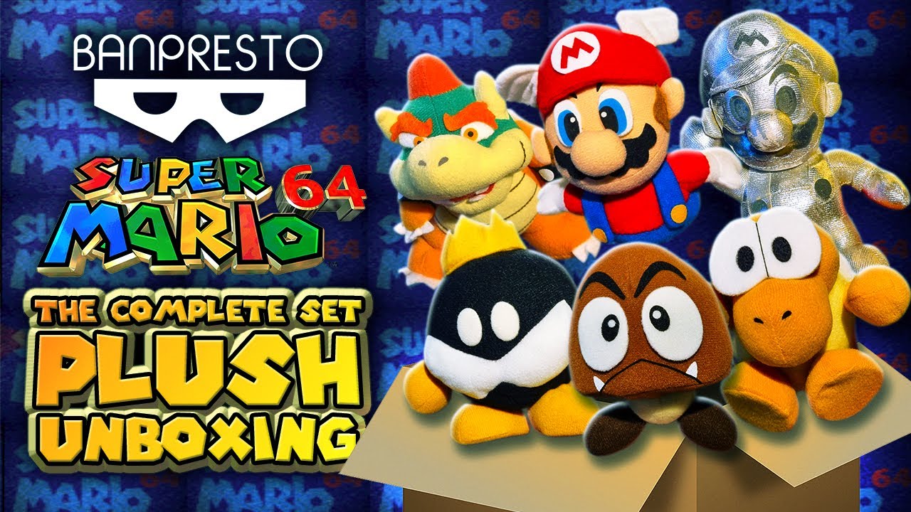 Banpresto: Super Mario 64 (полный набор) — распаковка плюшевой игрушки