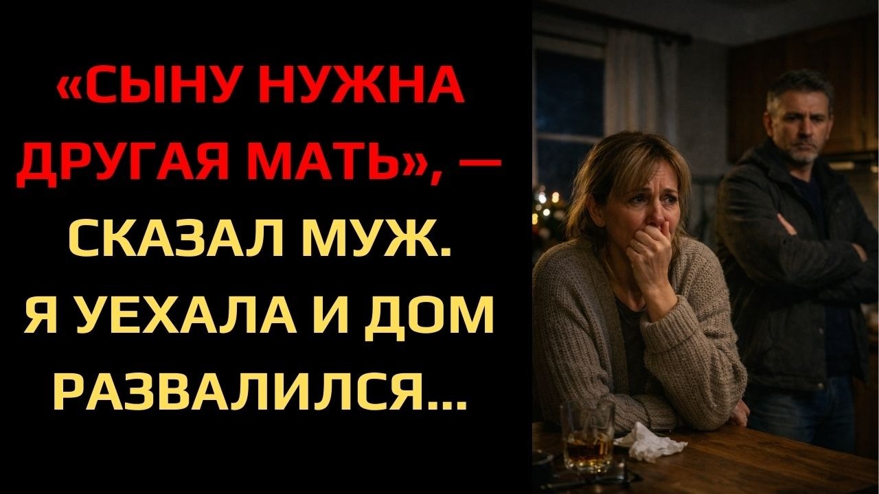 «СЫНУ НУЖНА ДРУГАЯ МАТЬ», — СКАЗАЛ МУЖ. Я УЕХАЛА И ДОМ РАЗВАЛИЛСЯ...