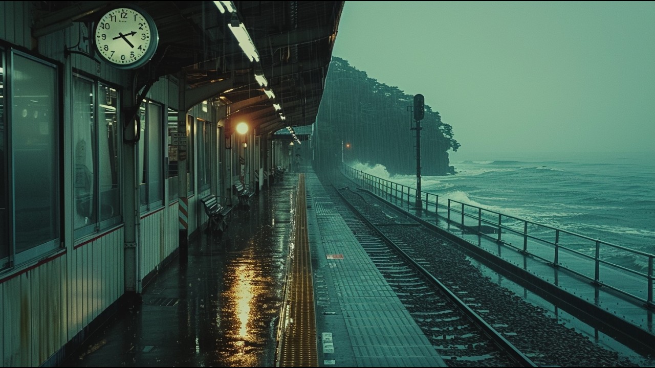 1 HOUR Deep Work in Kamakura 🌧️ Minimalist Seaside Beats for Focus & Productivity