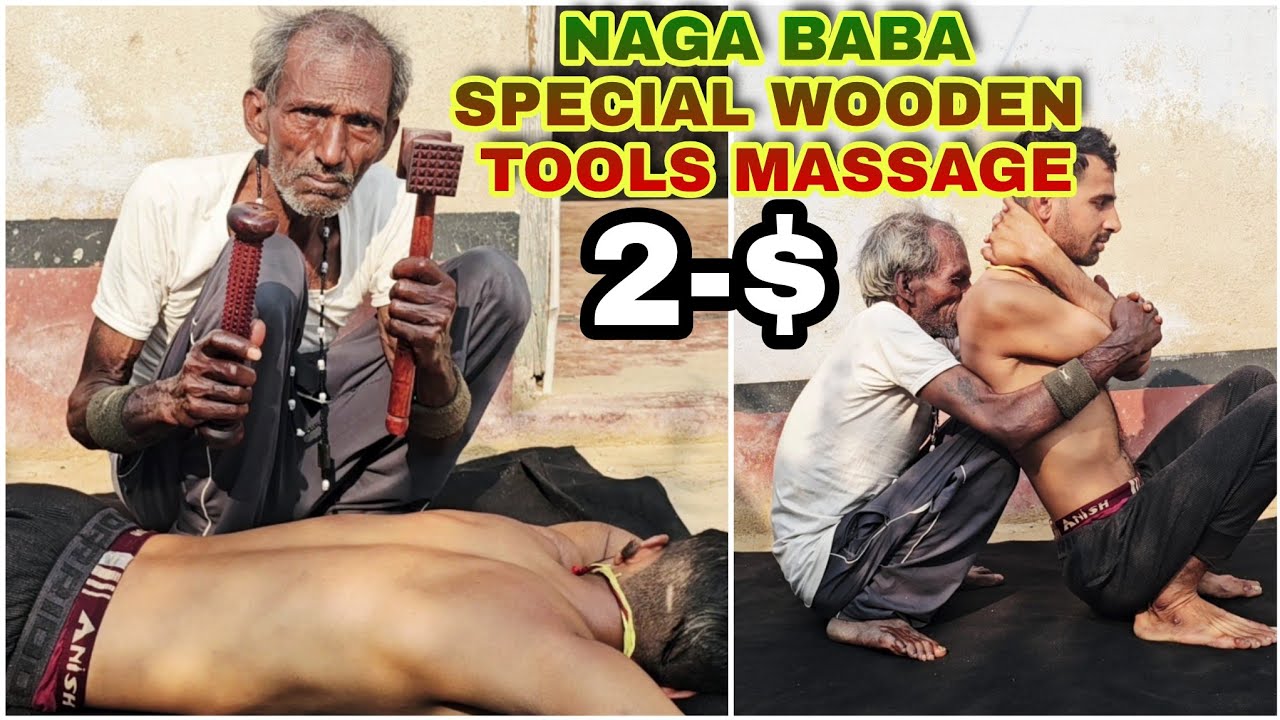 Indian Barber,Naga Baba Specialist of Massage Full Body Very Satisfing and Anxiety Relief (ASMR)  