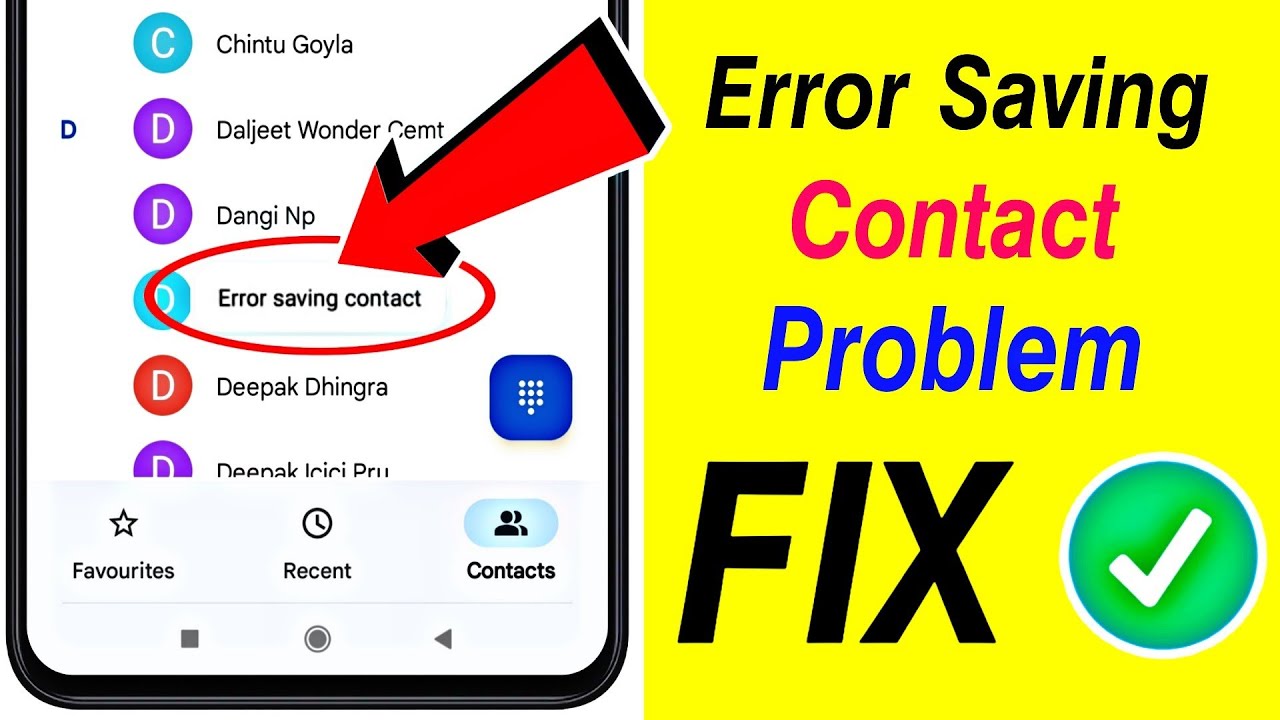 How to Fix error saving contact problem  || How to solve error while saving contact problem solved