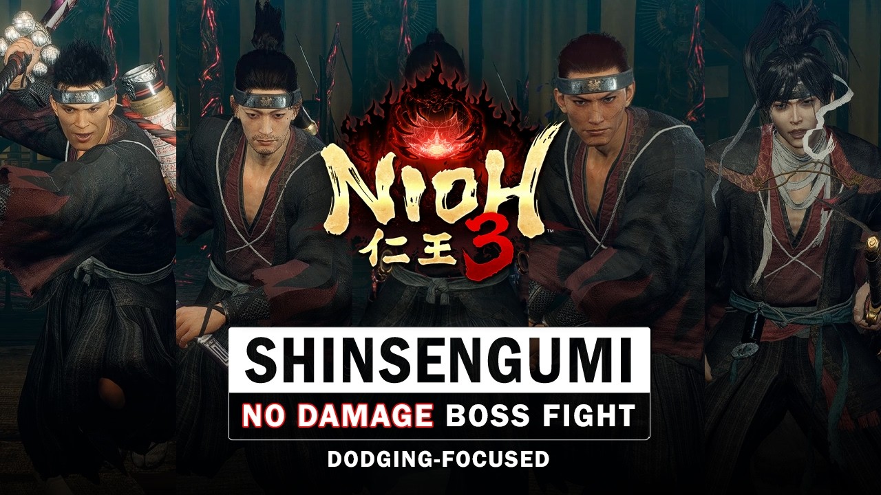 Nioh 3 - Бой с пятью лучшими боссами Синсэнгуми (без получения урона)