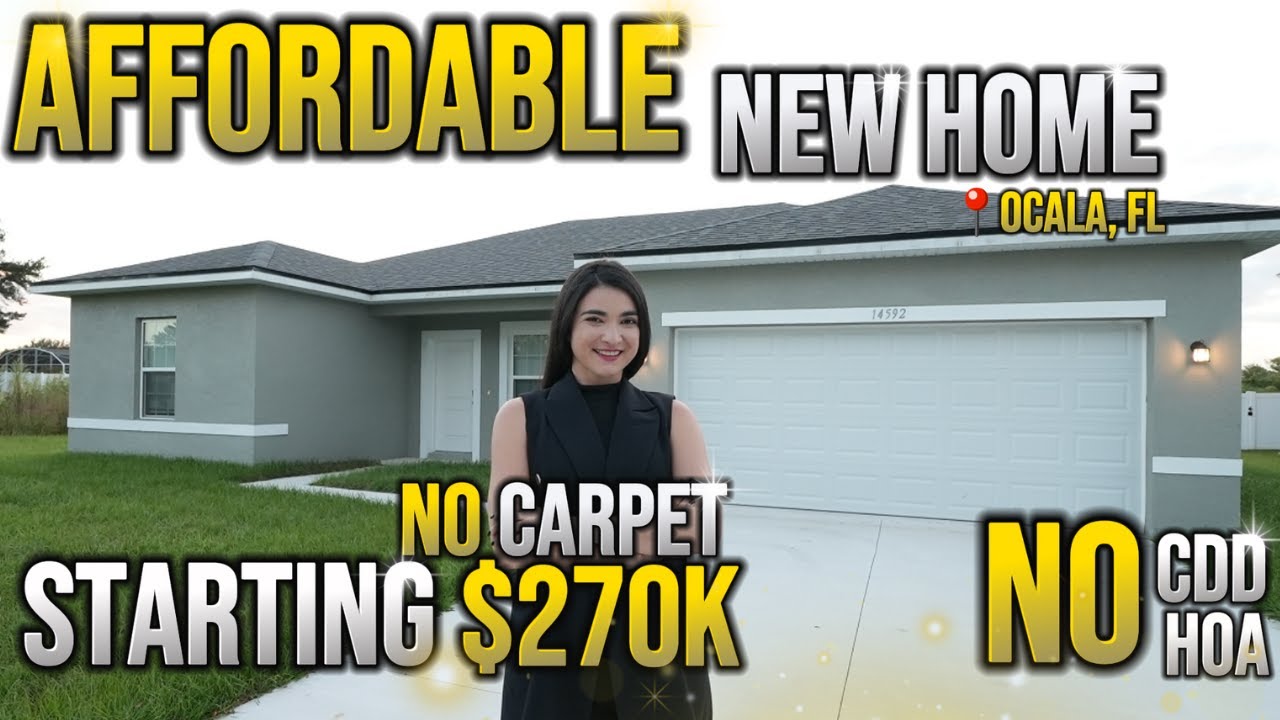 Affordable New Home: No Carpet, No CDD | Home Tour | Ocala ,Florida