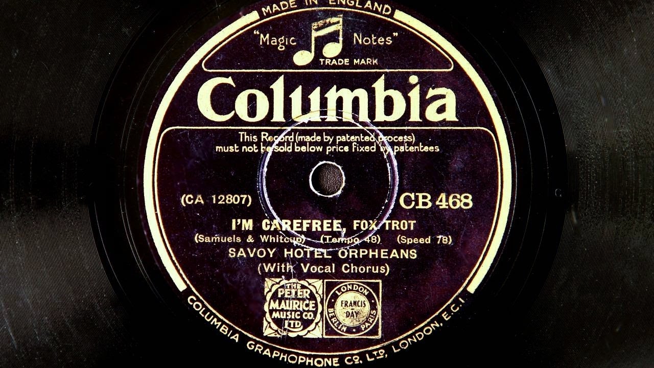 Savoy Hotel Orpheans - I'm Carefree (1932)