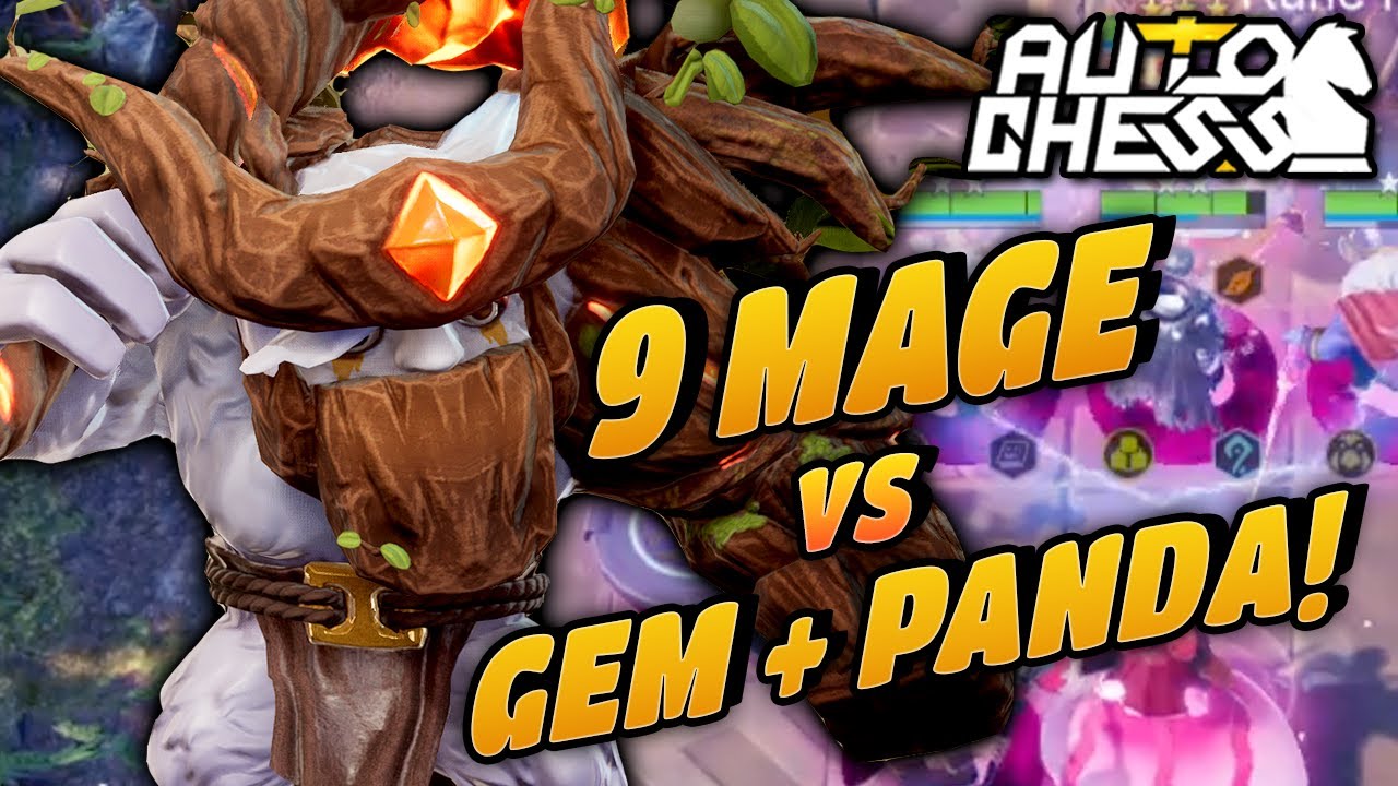 9 Mage vs Gem Artisan Panda Build! | Auto Chess(Mobile, PC, PS4) | Zath Auto Chess 282