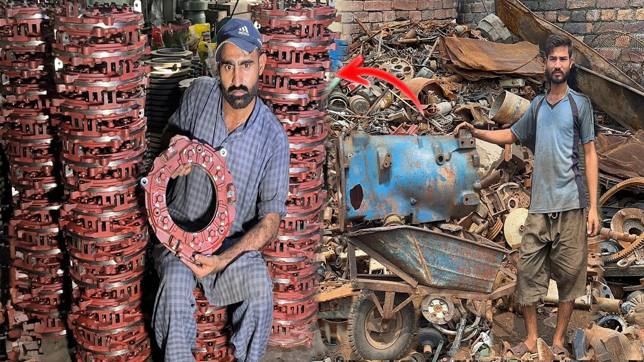 Recycling Scrap Metal into Heavy-Duty Tractor Clutch Plates | Most incredible Manufacturing Process