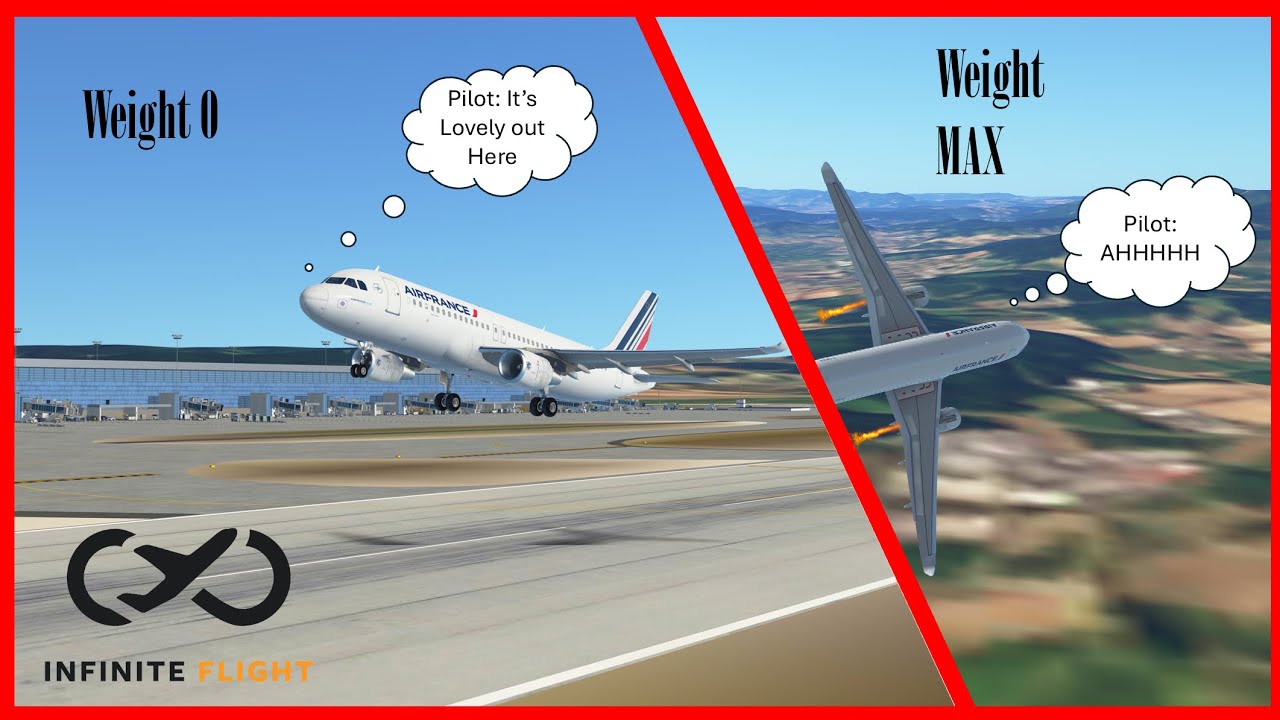 Max Weight in Infinite flight! | (CRASHES💀)