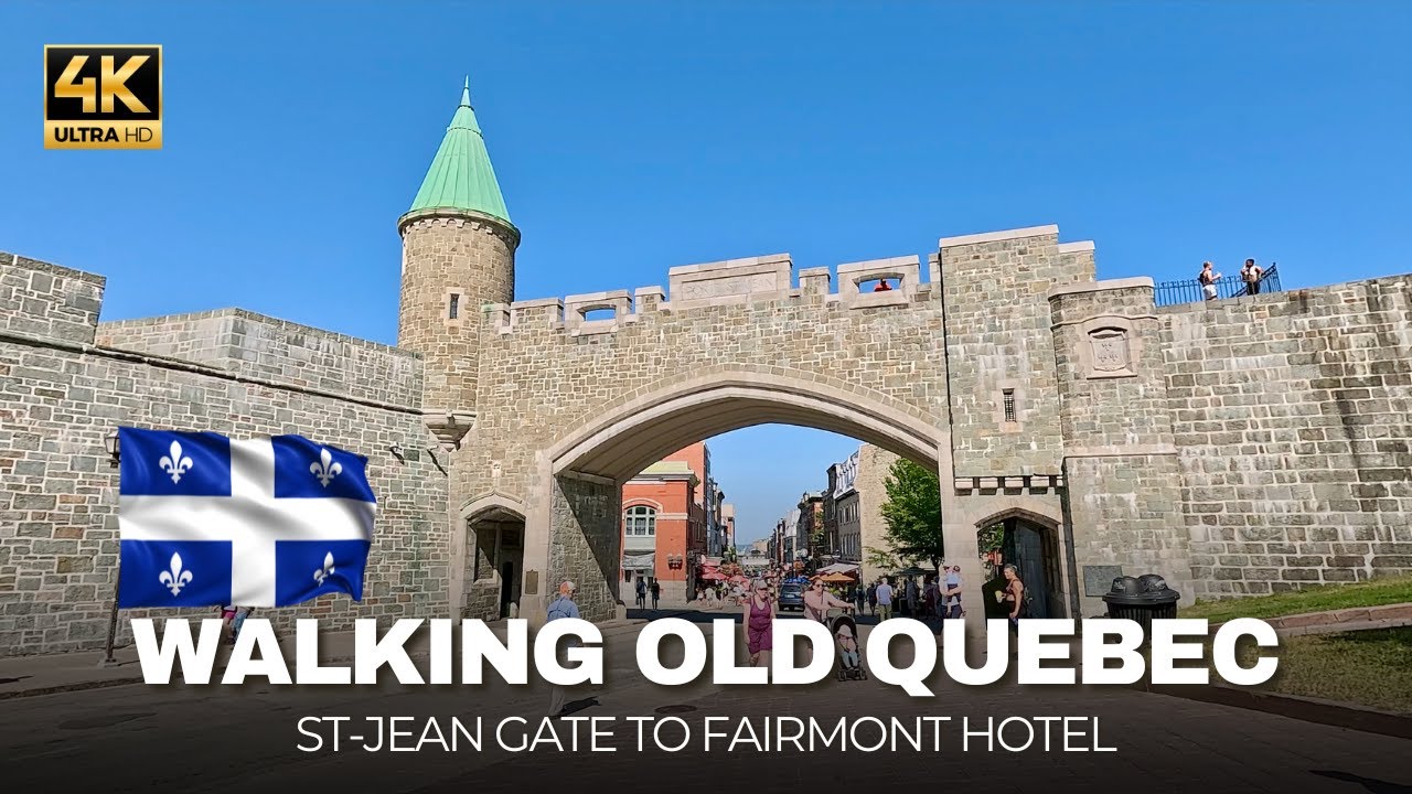 🏰 Walking in Old Quebec | St-Jean Gate to Fairmont Hotel ✨