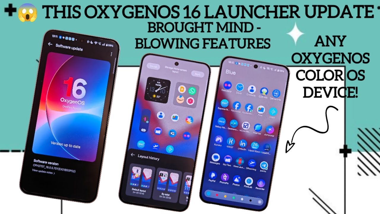 Наконец-то вышло обновление OxygenOS 16 Launcher 16.6.4 с невероятными новыми функциями.