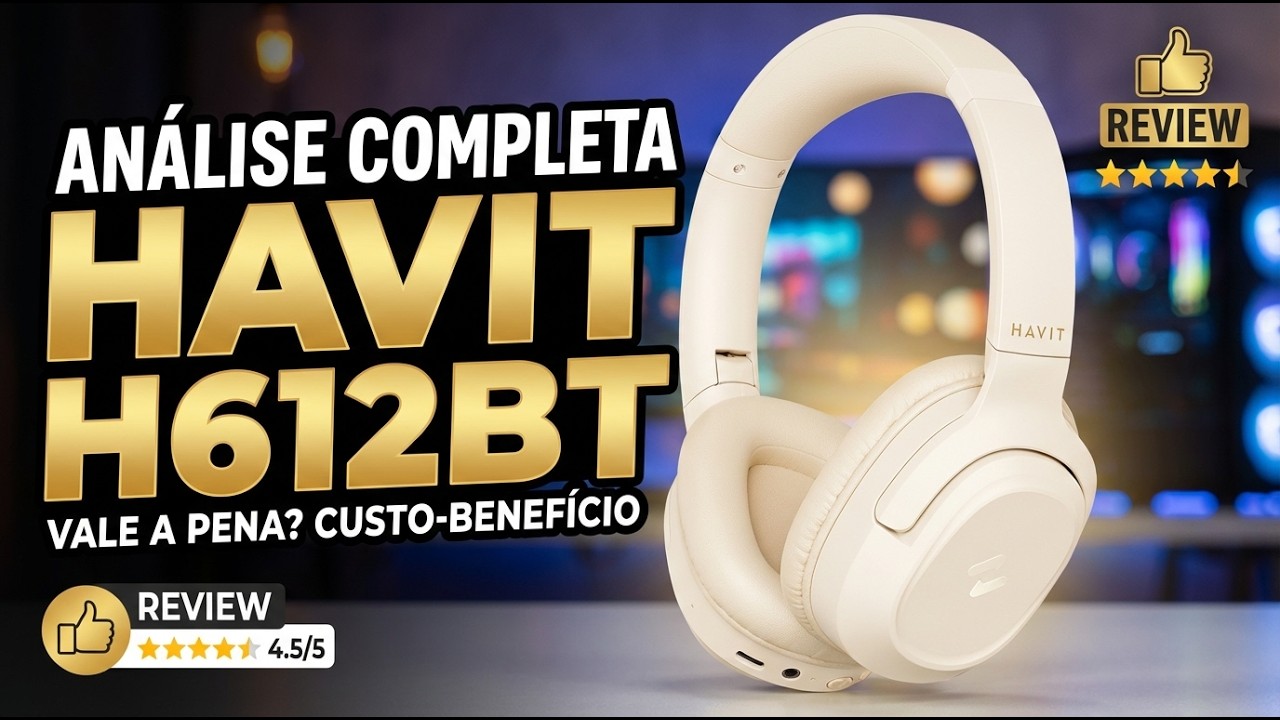 Headphone Bluetooth Havit H612BT Vale a Pena em 2026 ? 50H de Bateria, Conforto Total e Som Potente!