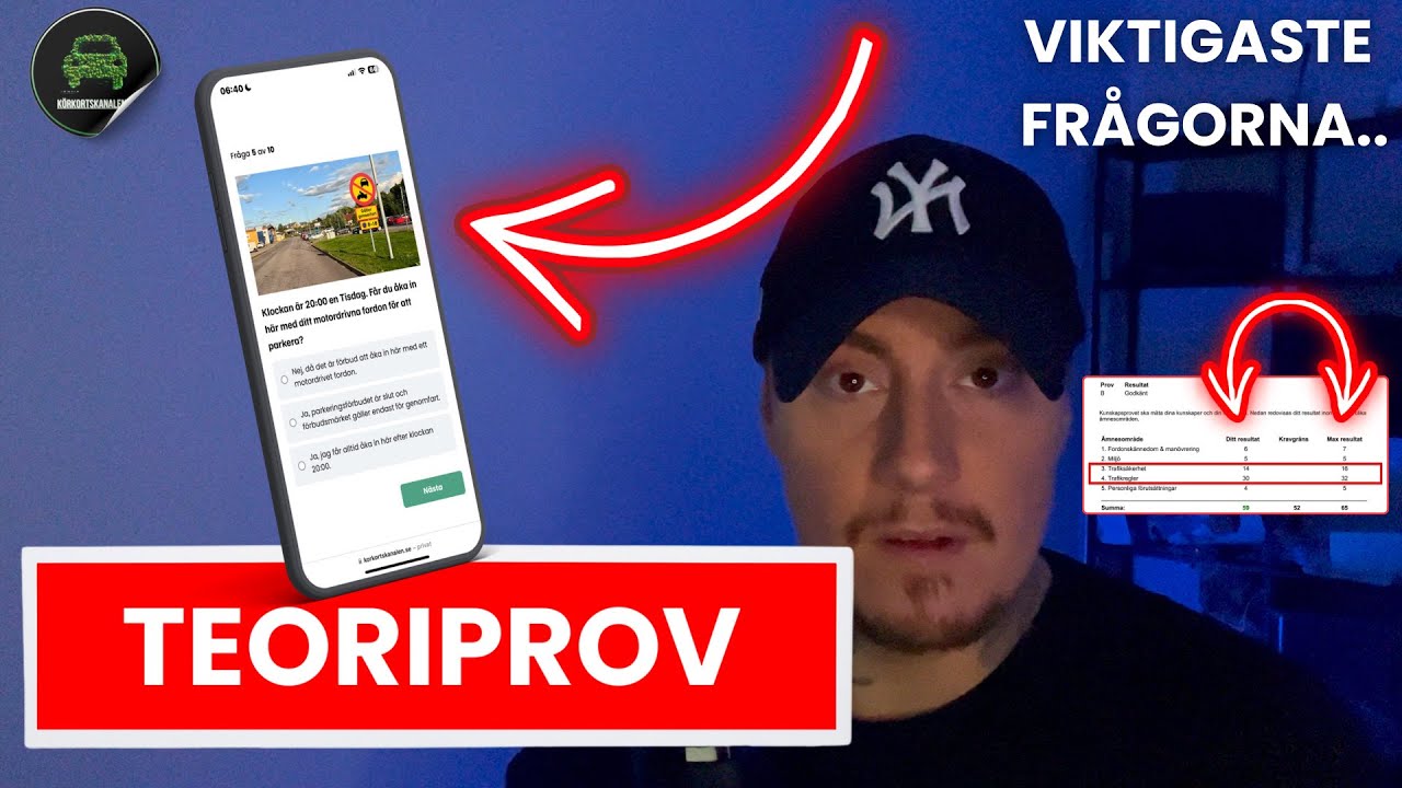 10 VANLIGASTE KÖRKORTSFRÅGORNA på TEORIPROVET! | Teoriprov körkort #teoriprov #körkort