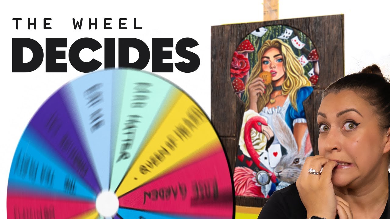 Spin the Wheel: Alice in Wonderland Art Challenge | Disney DIY