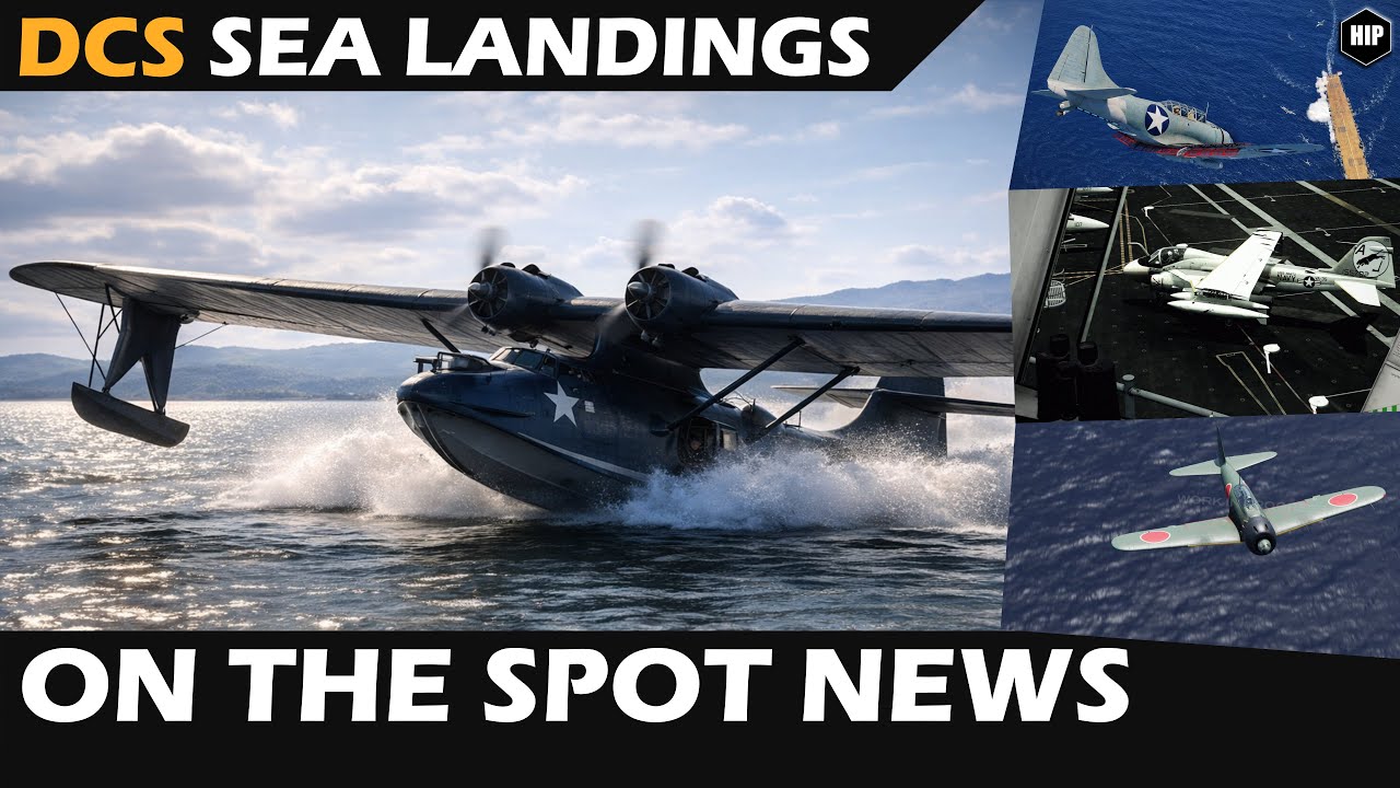 DCS WATER LANDINGS | NEW UPDATE with Core Fixes | AI Tweaks & Task Force Admiral