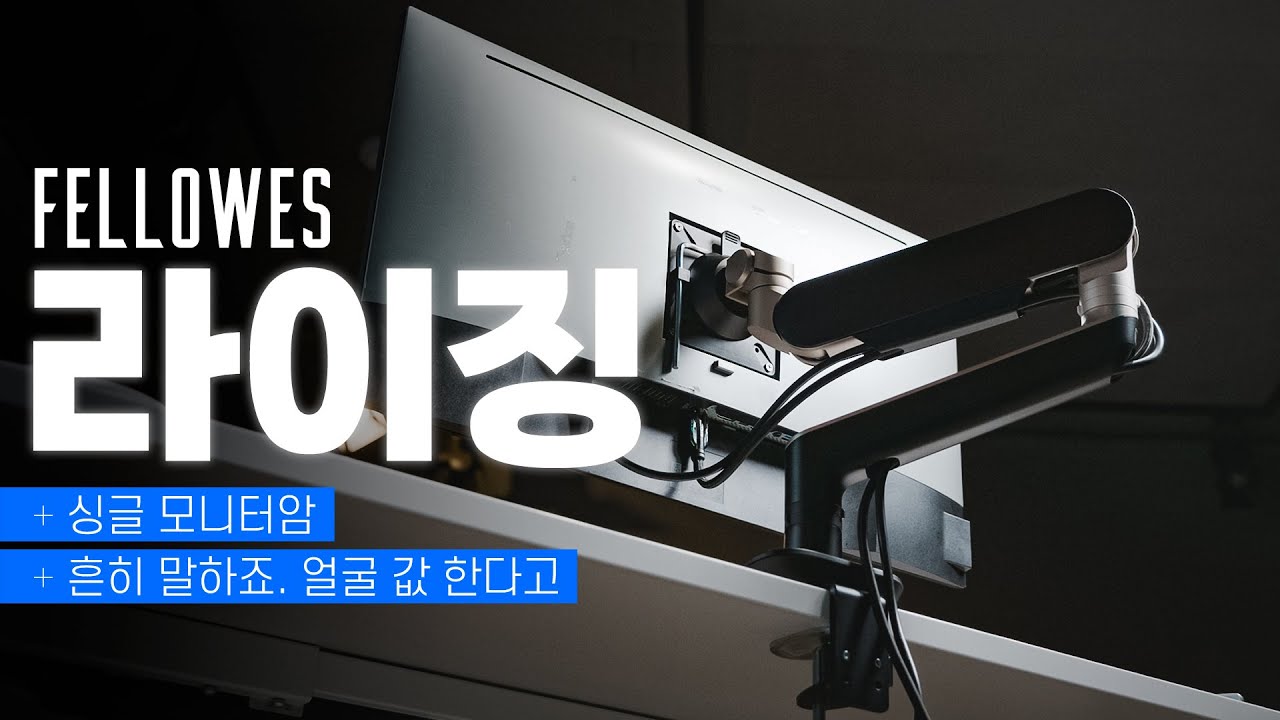 예쁘면 용서됩니다. 펠로우즈 라이징 싱글 모니터암
