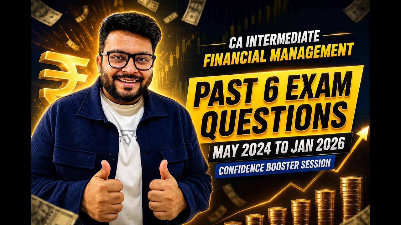 CA Inter FM Past Exam Questions | May 2024 to Jan 2026 | CA Mohnish Vora (MVSIR)
