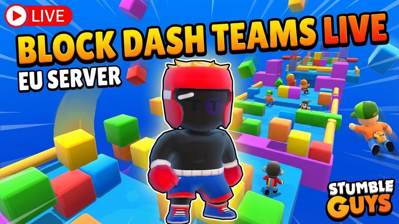 BLOCK DASH TEAMS LIVE | PLAYING WITH VIEWERS (EU SERVER