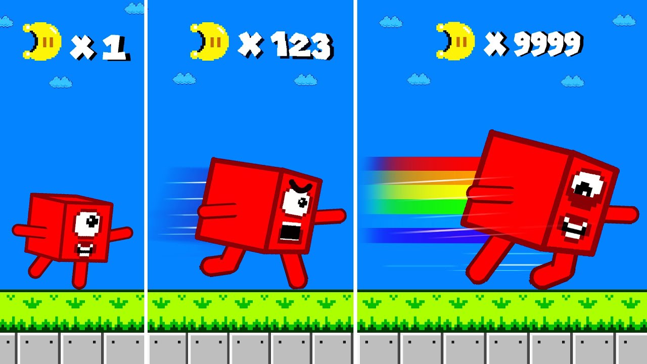 Finish the pattern? Number 1 SPEED Increases in Mario Bros.Maze | Faster and Faster!