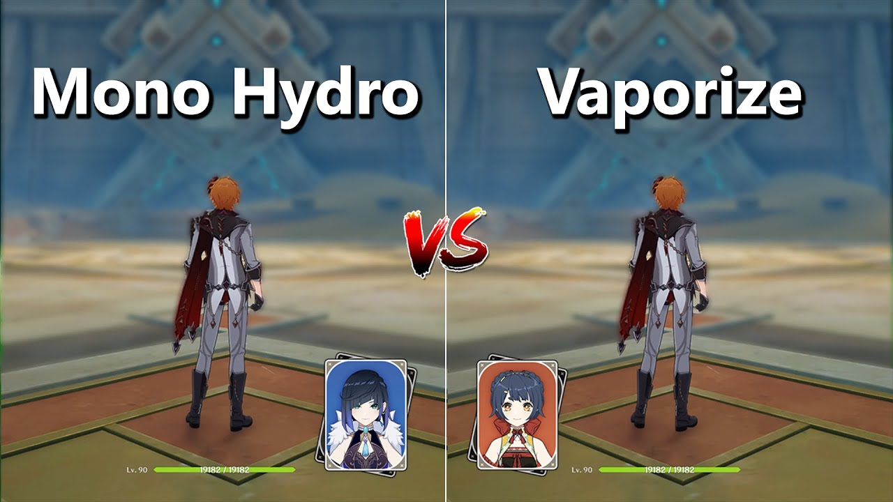 Childe Mono Hydro VS Childe Vaporize ! Best Team for Childe ? ( Genshin Impact )