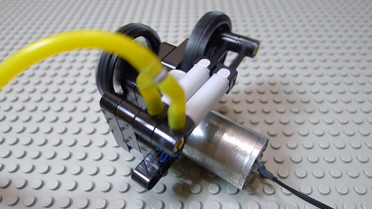 LEGO Motor DIY Part 4: Pneumatic Motorized Compressor