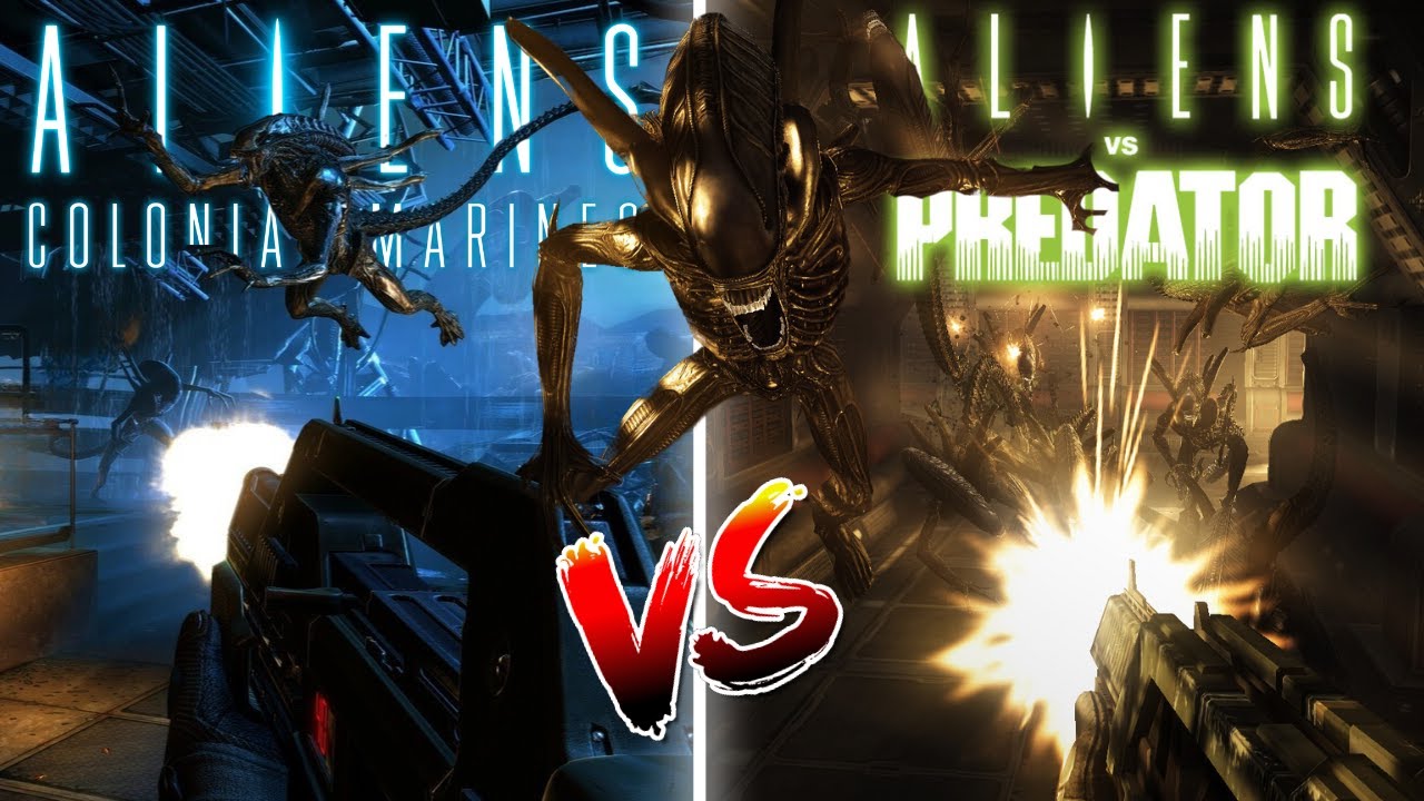 Aliens Colonial Marines vs AVP - Direct Comparison
