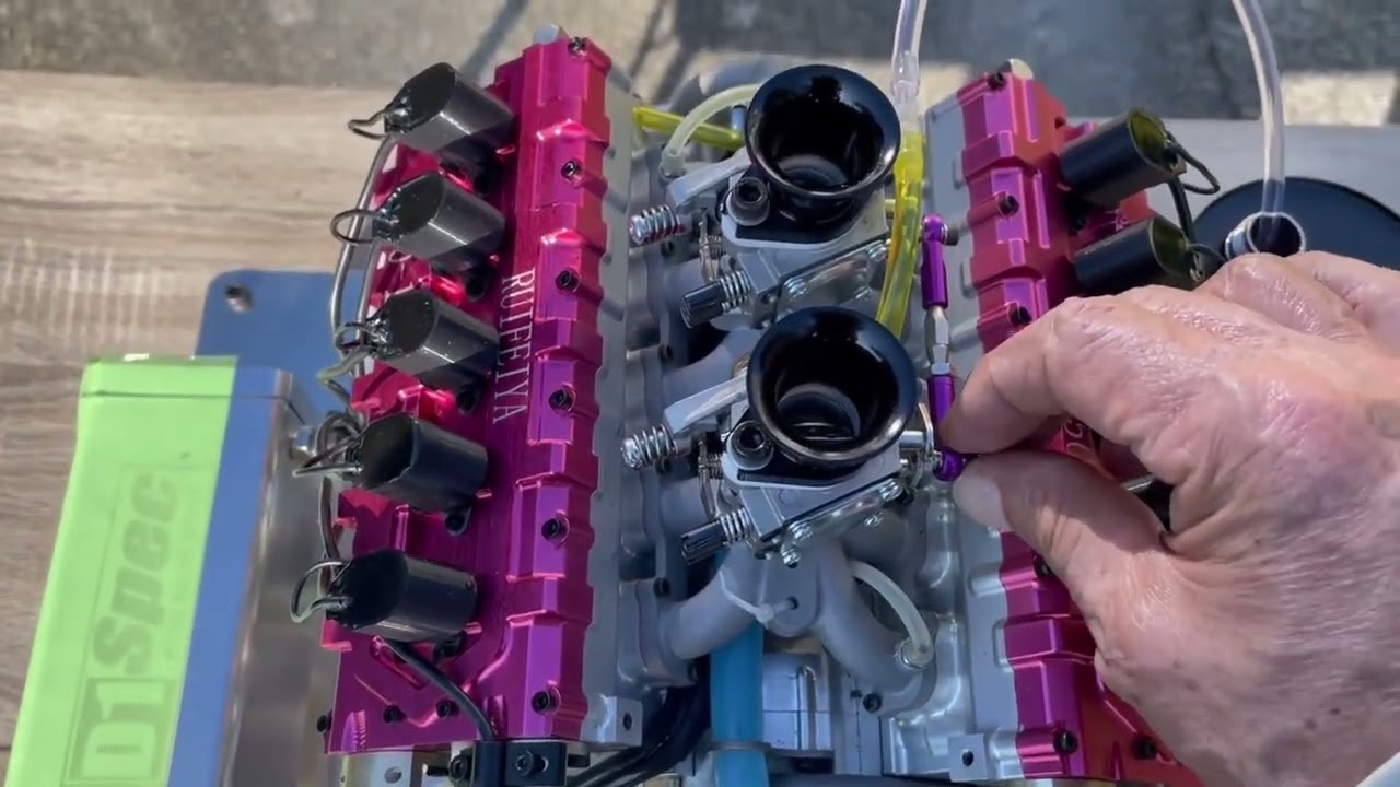 V10 Engine Model with Metal Base #v10engine #engineersjobs