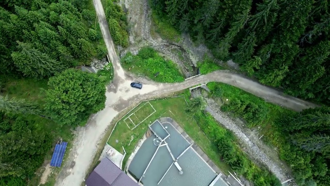 DJI Mini 3 Pro | Păstrăvăria Bistra Montană, Camping Bistra, Parcul Național Ceahlău (jud. Neamț)