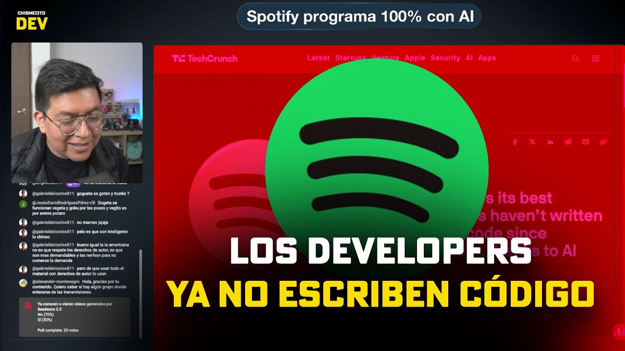 La locura de Seedance | Spotify ya no escribe código | Excalidraw MCP | Chismecito Dev  - EP 83