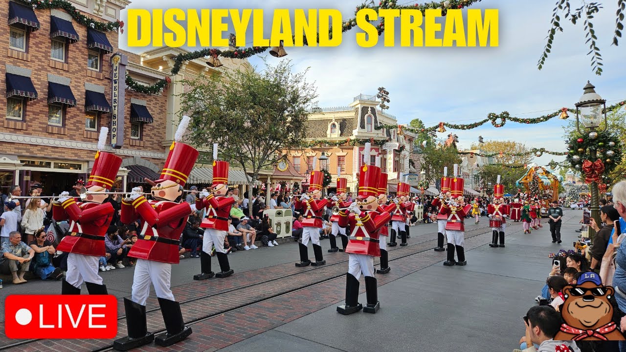 🔴 Live: Saturday Christmas Stream at Disneyland! - A Christmas Fantasy Parade & Fireworks - 12/20/25