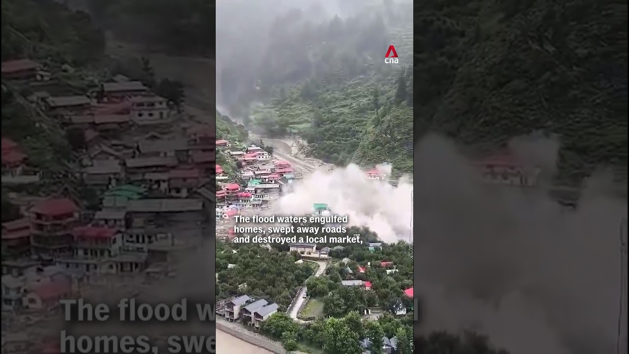 Flash flood tears through Himalayan village in India