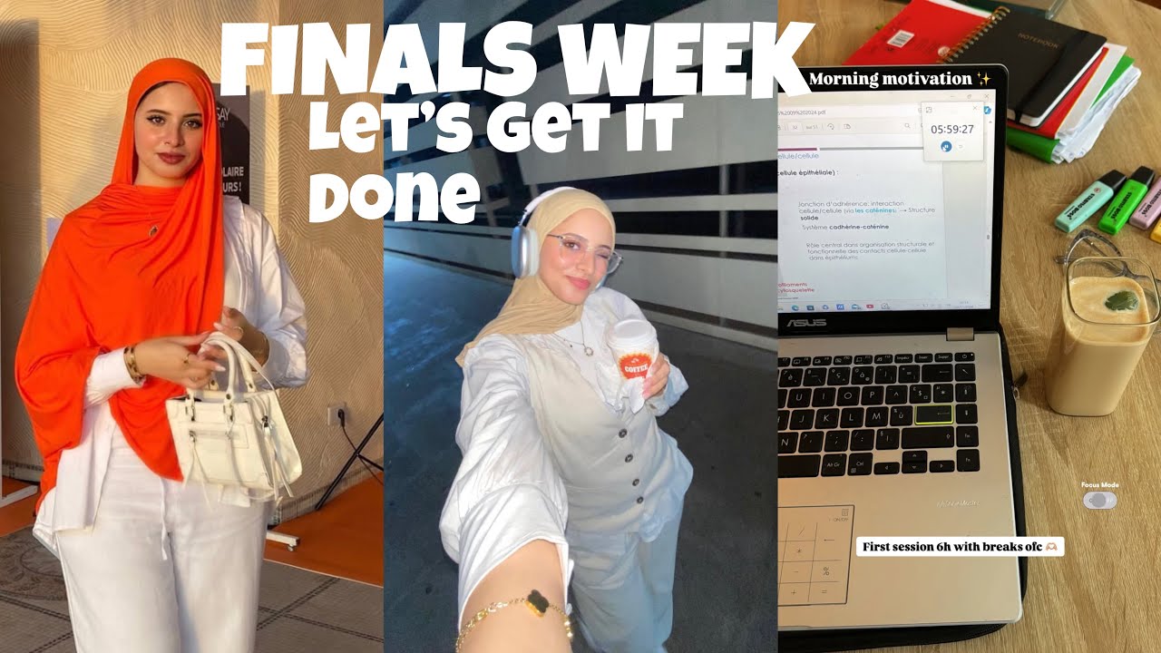 Finals uni days 🌙🤎/ اجي دوزو معايا اسبوع ففترة الامتحانات النهائية 🫶