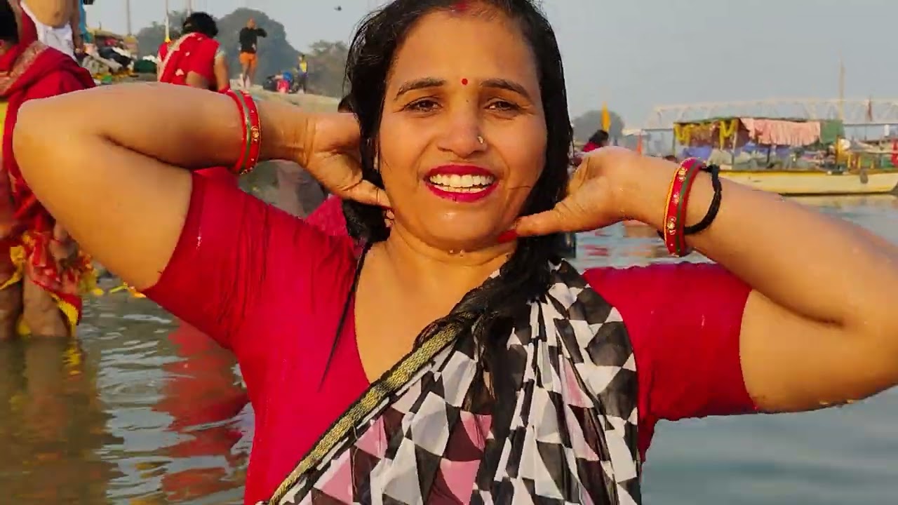 #ganga snana #makarsankranti🥶🪁🪁🪁