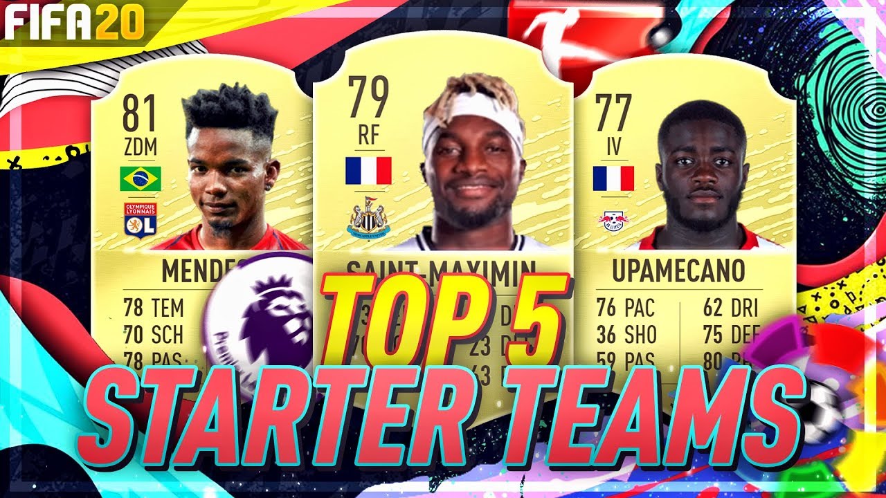 TOP 5 STARTER TEAMS! FIFA 20 (Bundesliga, EPL, La Liga, Serie A & Ligue 1 Squad Builder)