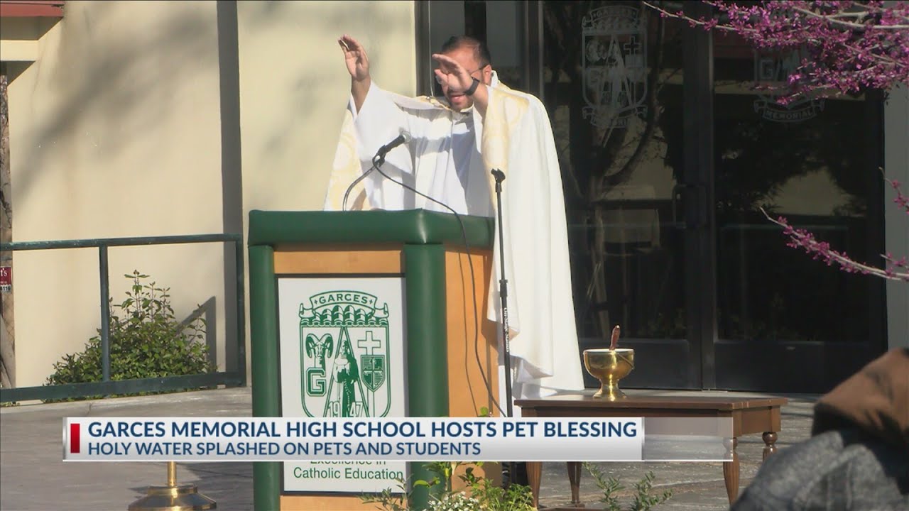 Garces Memorial HS hosts pet blessing